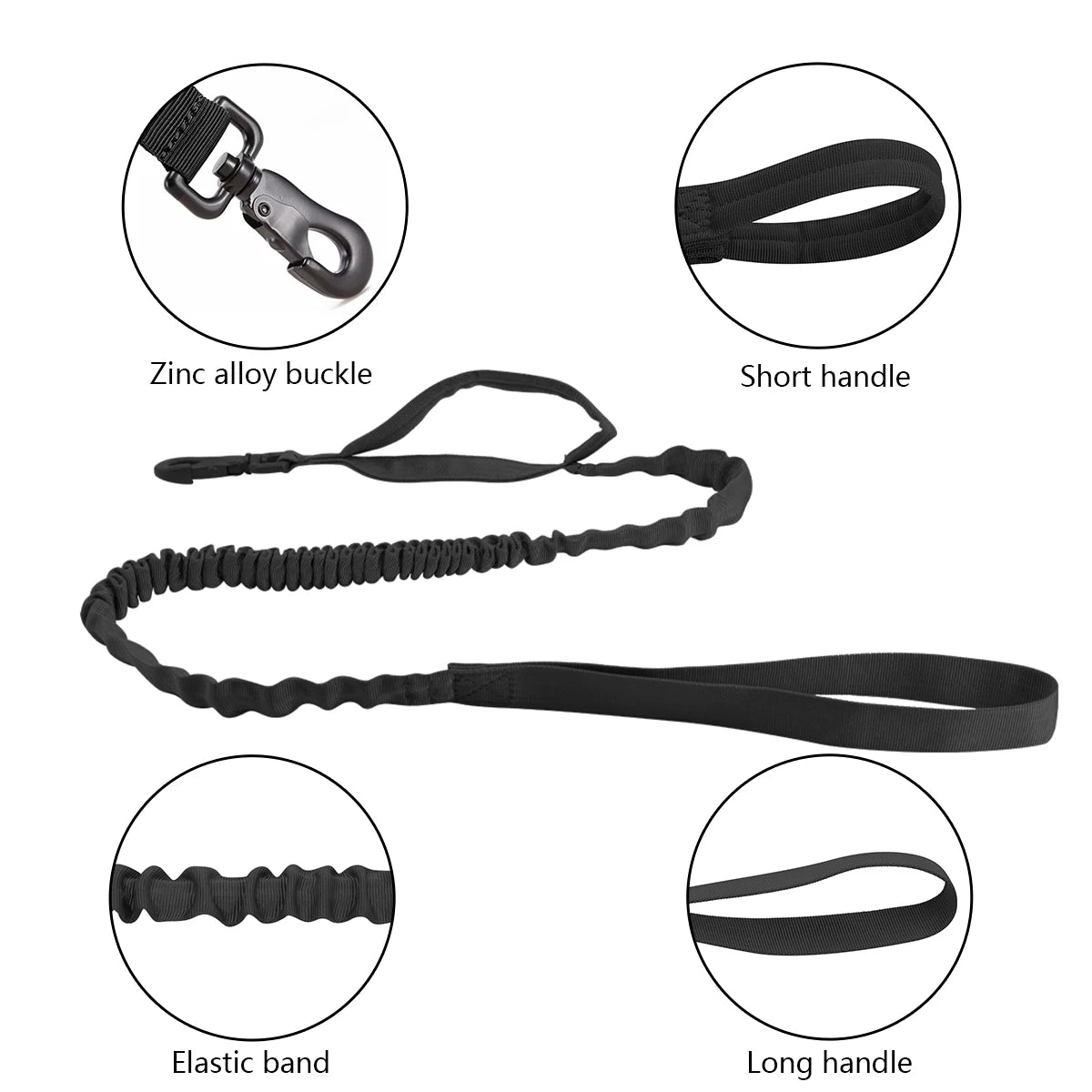 Tactical Dog Harness Leash Set Dog Collar Military Large Tactical Vest for German Shepherd Pet Accessories for Medium Large