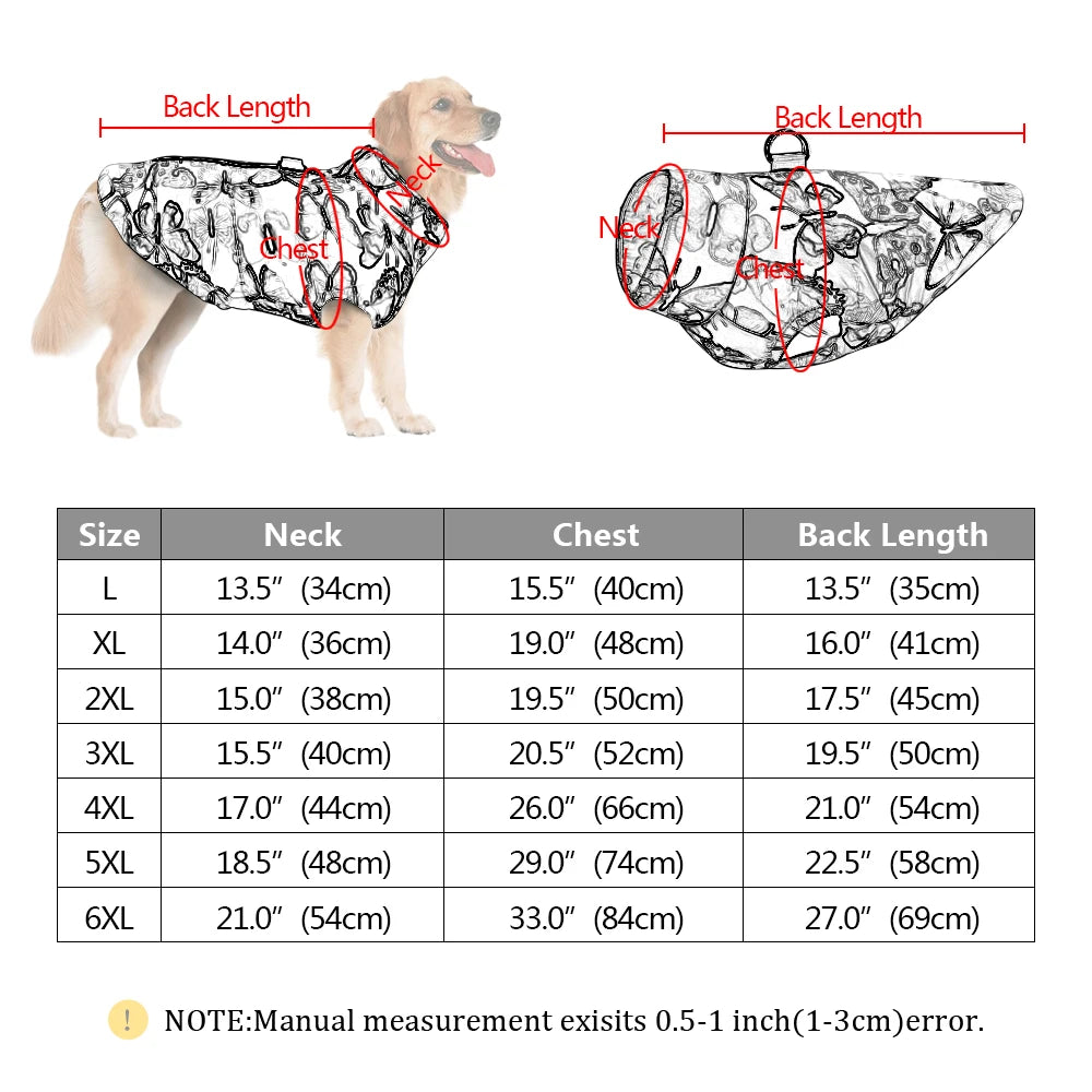 Warm Dog Clothes Waterproof Winter Pet Dog Coat Jacket Vest Small Medium Large Dogs Clothes Puppy Chihuahua Outfit Clothing