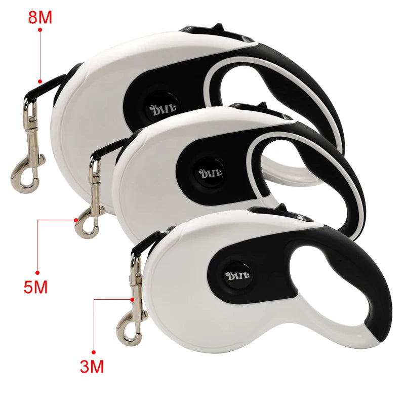 Strong Pet Leash Retractable Large Dog Extendable Strap Outdoor Walking Puppy Cats Roulette For Small Dogs Poop Bag Dispenser 8M