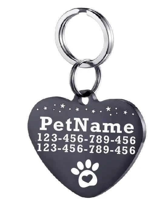 Dog ID Tag For Pet Collar Stainless Stee Accessories Personalized Puppy Cat Dog ID Tag Customized Pet Products Supplies