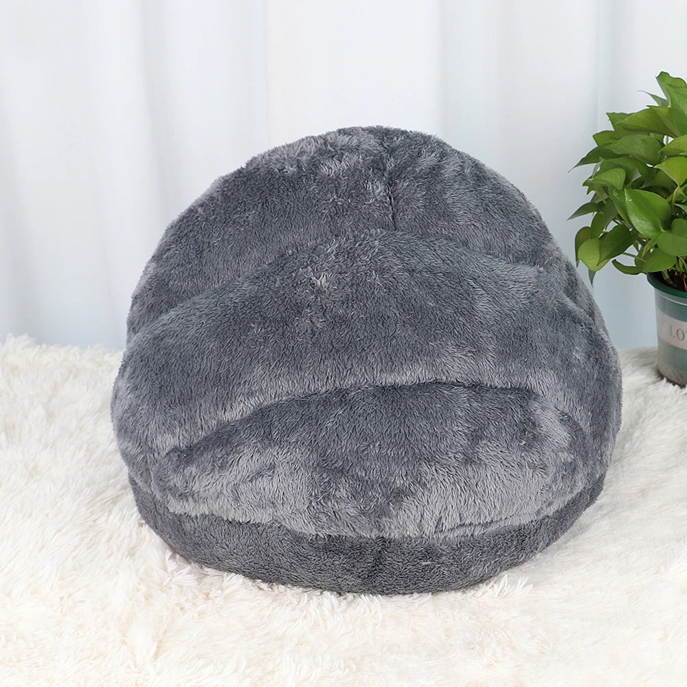 Soft Cat Bed Winter Warm Plush Pet Puupy Kitten Nest Kennel Deep Sleep Cats Cave House For Cats Small Dogs Products