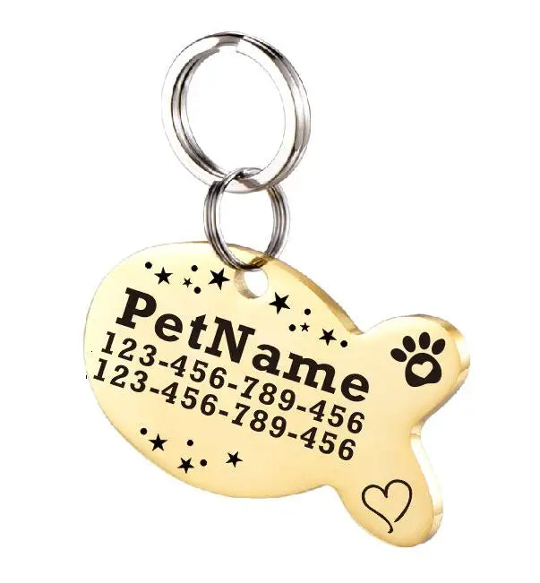 Dog ID Tag For Pet Collar Stainless Stee Accessories Personalized Puppy Cat Dog ID Tag Customized Pet Products Supplies