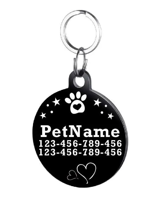 Dog ID Tag For Pet Collar Stainless Stee Accessories Personalized Puppy Cat Dog ID Tag Customized Pet Products Supplies